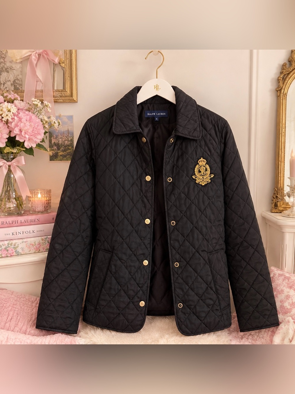 Ralph Lauren quilted equestrian jacket